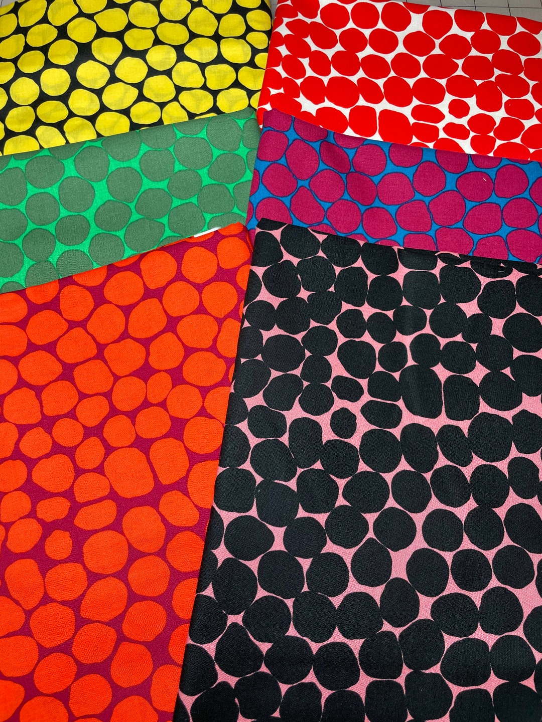 6 FQ Kaffe Fassett Jumble Woven Quilting Fabric Bundle Etsy