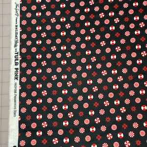 Ink Peppermint Stars Candy Flannel Holiday Homies tula Pink