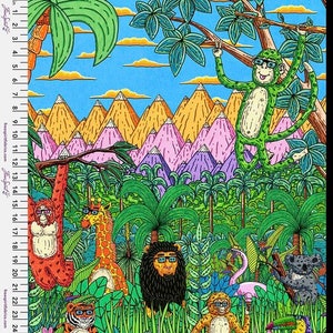Tropical Jungle Jams Party in the Jungle Panel - Mulga - PER PANEL Tropical Jungle Jams Party in the Jungle Panel - Mulga - PER PANEL