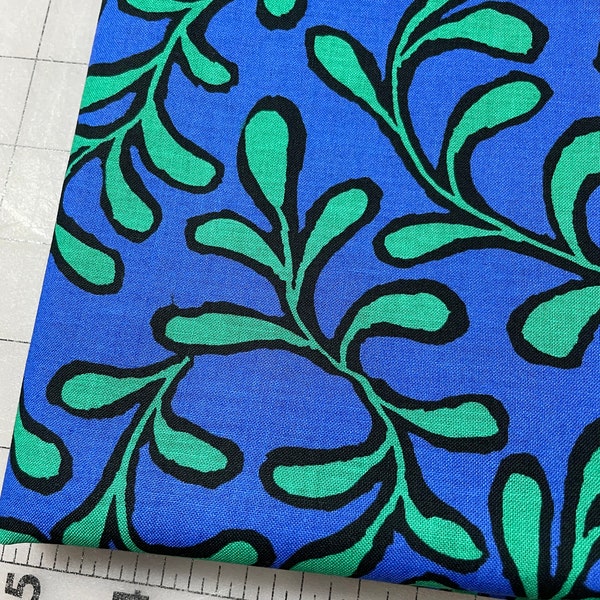 Twig - Blue || Kaffe Fassett Collective Cotton Fabric by the Yard