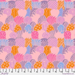 Scales - Pink || Brave Anna Maria Horner Floral Cotton Fabric by the Yard