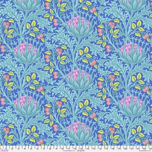Artichoke - Blue || Kaffe Fassett x The Original Morris & Co. Cotton Fabric by the yard