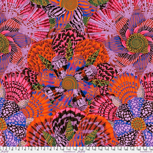 Sailor Valentine - Red || August 2023 Philip Jacobs for the Kaffe Fassett Collective -Cotton Fabric by the Yard