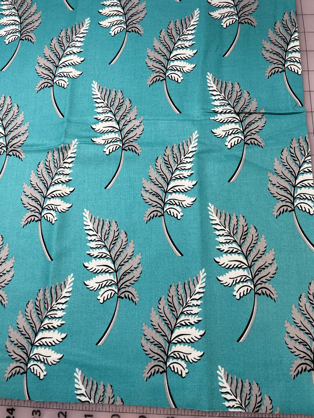 Denyse Schmidt Franklin Collection Fern Print Cotton Fabric Glen ...