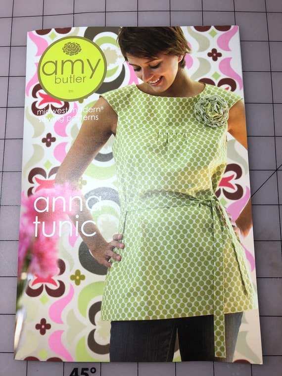 Amy Butler Anna Tunic Cami Dress Flower Sewing Pattern 