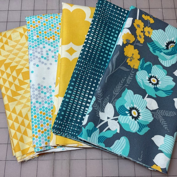 Joel Dewberry 5 Fat Quarter Bundle - atrium - Cotton fabric