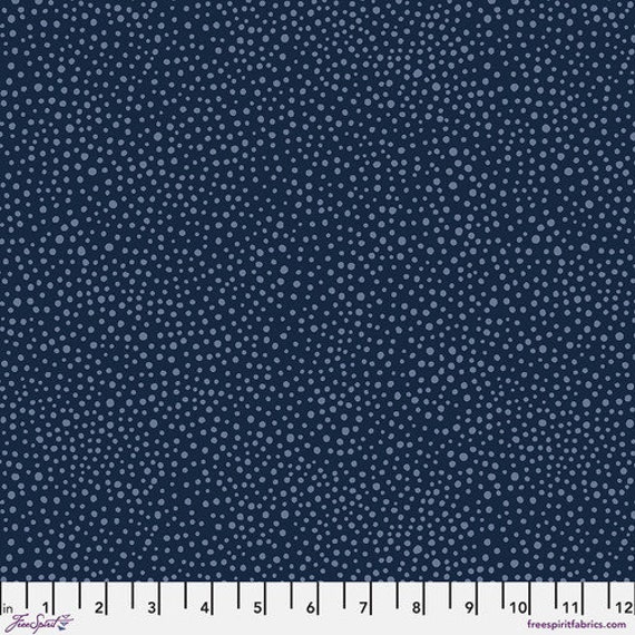 Morris & Co Seaweed Dot in Navy Morris & Co Seaweed Dot in Navy