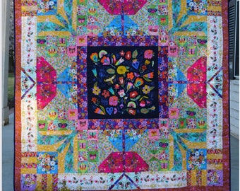 Harmony Quilt Kit - Carol Gavin Conservatory Craft - Advanced Beginner - Patchwork Fussy Cut Project