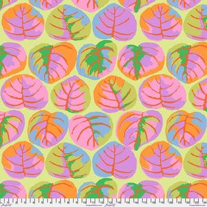 Palm Leaves - Pastel || February 2025 Kaffe Fassett for the Kaffe Fassett Collective || Cotton Fabric by the Yard - Sewing Quilting Craft