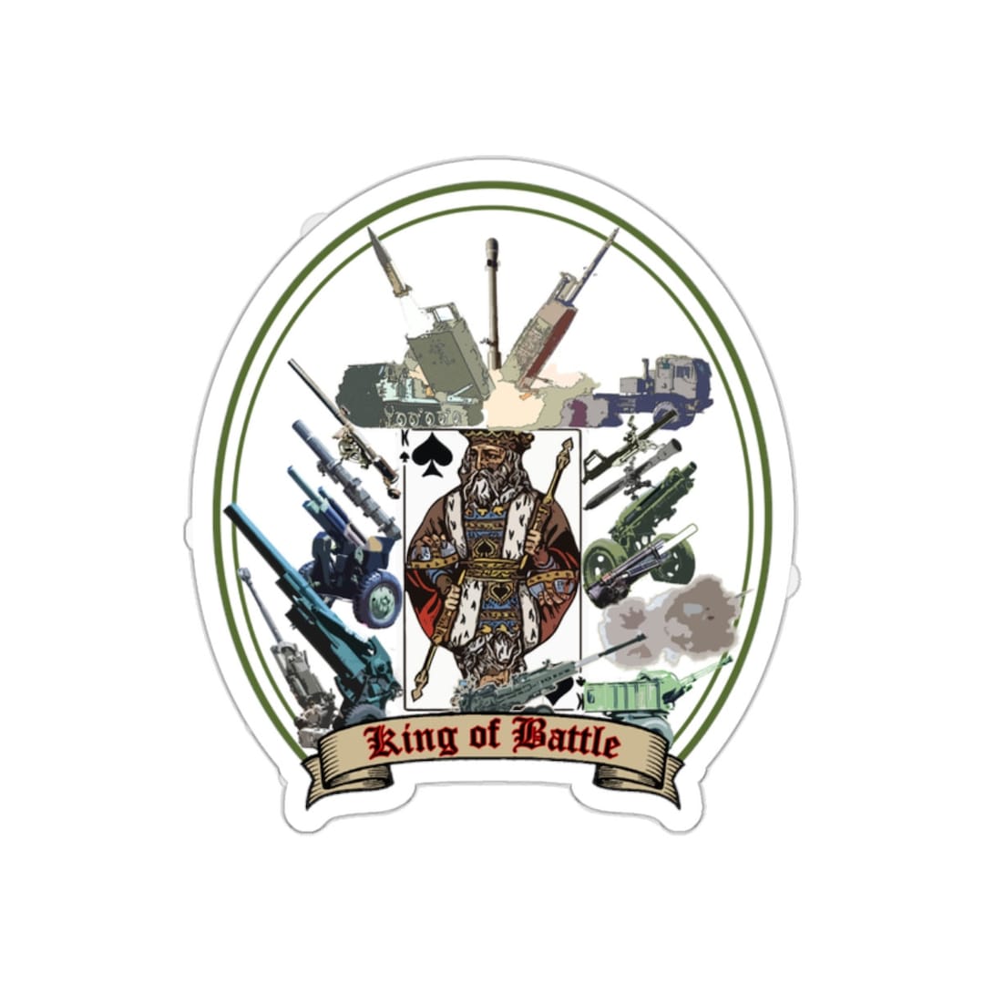 King of Battle, Artillery Die-cut Stickers - Etsy