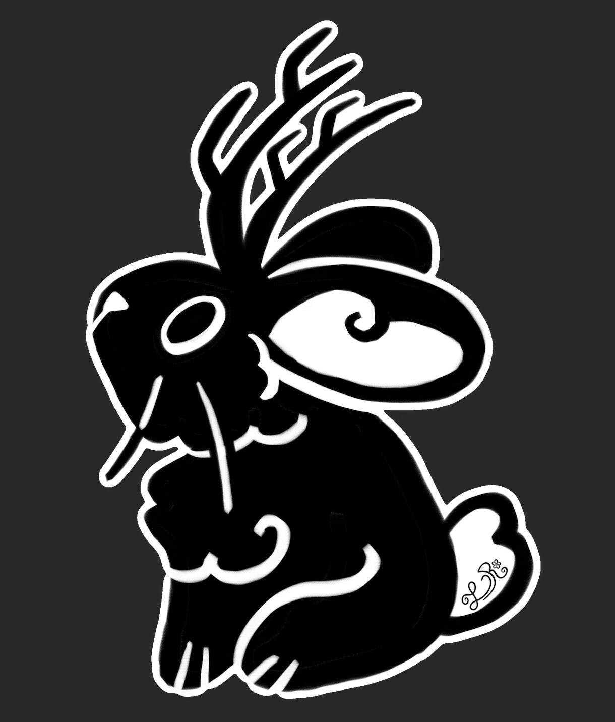 Duck Rabbit Cryptid Jackalope Rabbit Cryptid Matte Waterproof Sticker - Etsy