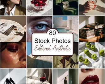 80 Editorial Stock Photos, Modern Minimalist Lifestyle, Branding (Digital Download)