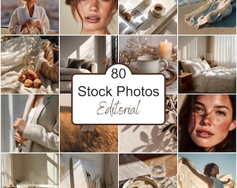 80 Editorial Stock Photos: Lifestyle, Branding, and Website Imagery (Digital Download)