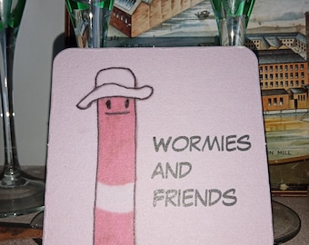 Worm Beer Coaster