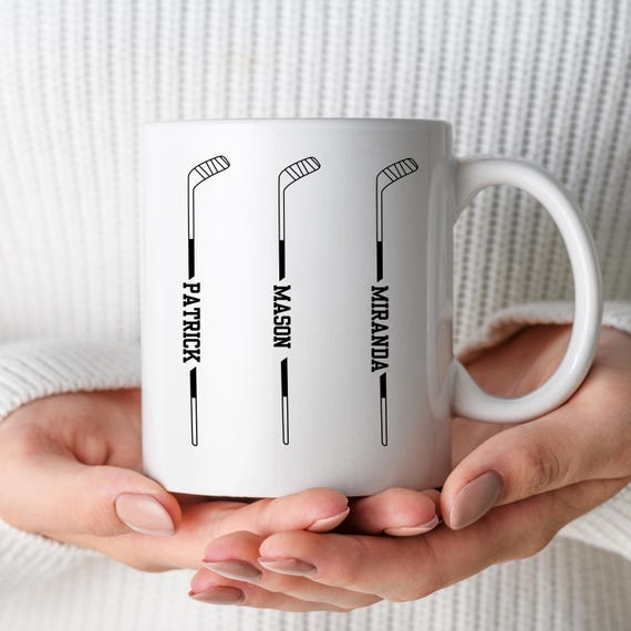 Custom Hockey Mom Dad Mug for Hockey Parents | Hockey Mom Gift Idea for Hockey Dad | Hockey Coach Gift | Personalized Hockey Player Mug