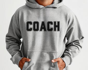 Hockey Coach Hoodie | Coach Gift Idea | End of Season Hockey Gift for Coaches | Hockey Sweatshirt for Coach | Rinkside Apparel | Hockey Team