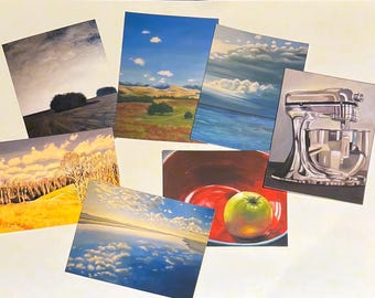 ACEO prints of oil paintings 7 pack