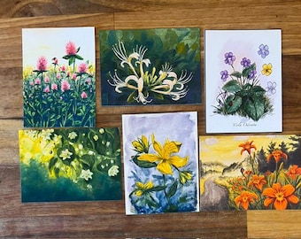 Collectable ACEO prints of original wildflower paintings from The Art of Foraging