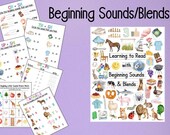 Beginning Letter Sounds Worksheet: Homeschool Reading Activity (PDF Pattern)