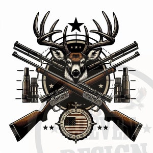 Deer Hunting Sublimation Design: Hunter Shirt PNG (Digital Download)