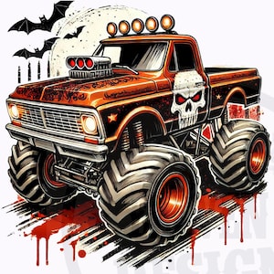 Monster PNG files | Monster transparent background | Monster shirt design | DTF DTG print files | Monster designs | Monster truck png files