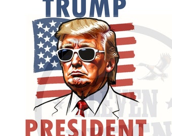 ドナルド・トランプ PNG、即時ダウンロード、自分だけの T シャツを作