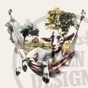 Divertente design di fattoria di capre: PNG a sublimazione (download digitale)