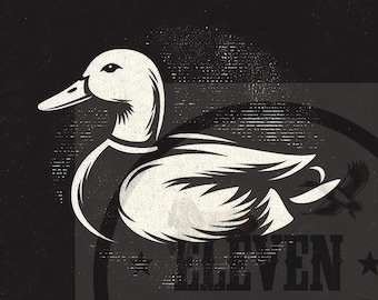 Duck-sublimatie-png: jachtshirtontwerp (digitale download)
