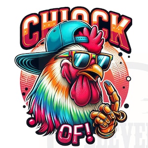 Sublimation coq | Fichiers impression sublimation poulet drôle | fichiers d'impression par sublimation de poulet coloré | fichiers d'impression dtf dtg de poulet |