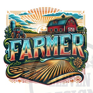 Farmer Life PNG : conception de chemise de ferme, impression par sublimation (téléchargement numérique)