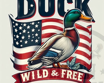American Duck Hunting, png-bestand: wild en gratis sublimatieontwerp (digitale download)