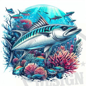 Blue Fishing Sublimate PNG: Fisher Shirt Design (Digital Download)