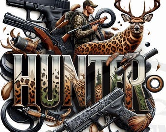 Hunting Leopard Sublimation Design | Hunter Print Files (Digital Download)