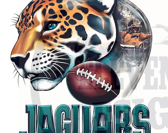 Jaguar football sublimation design  | premium jaguar football shirt design | dtf dtg print files | jaguar clip art | digital download