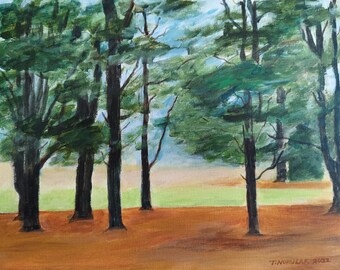 Cook Forest original acrylic painting on canvas