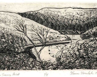 FROM SENECA POINT limited edition etching