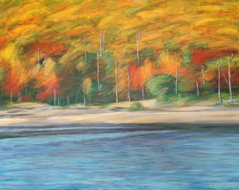 Cacapon Autumn original acrylic painting 2024 New!