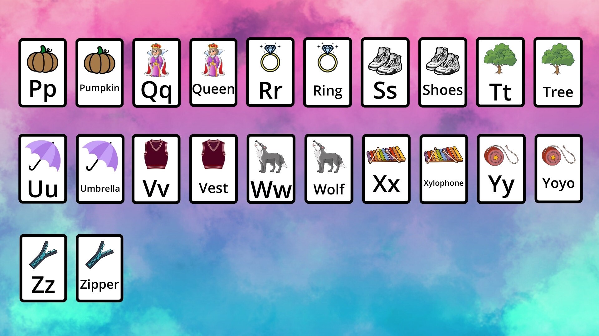 ABC Flashcards | Alphabet Flashcards | Homeschool Printable | A-Z Cards ...