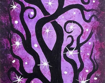 Wall art, 6"x11", tree art, tree of life, home decor, original art, acrylic painting