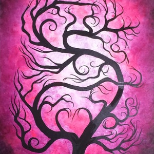 Home decor, Wall art, tree of life, tree painting, original art, acrylic painting