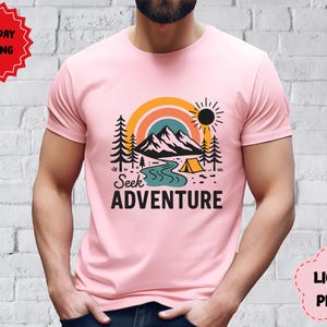 Seek Adventure Shirt,Vacation Shirt,Camping Shirt,Hiking Shirt,Nature Lover Shirt,Adventure Lover Shirt,Wanderlust Shirt,Travel gift