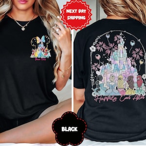 Princess Happily Ever After Shirt, Watercolor Disneyland Princess Shirt, Disneyland Castle Best Friends Gift, WDW Girls Trip Shirts