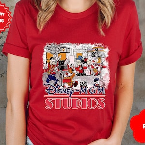 Retro Disney MGM Studios  Shirt, Hollywood Studios shirt, Disney Vacation Shirt, Mickey and Friends Shirt