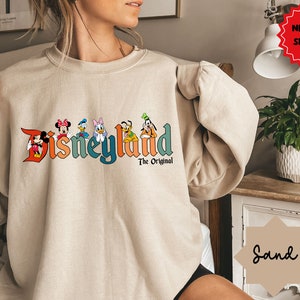 Disneyland The Original Mickey And Friends Sweatshirt, Disney Trip Family Shirt, Disneyland Shirt, Disneyworld Minnie Donald Pluto Hoodie