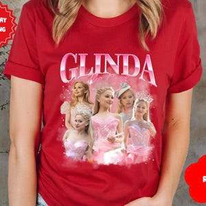 Glinda The Good Shirt - Wicked Inspired Pink Princess Witch Tee - Broadway Musical Vintage Unisex T-Shirt - Enchanting Gift