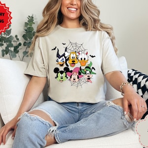 Disney Halloween 2024 Shirts, Mickey Minnie And Friends Halloween Shirt, Halloween Party Shirt, Disney Halloween Shirt