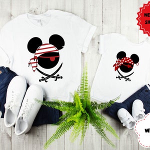 Disney Pirate Couple Cruise Shirt, Mickey Minnie Pirate Shirt, Disney Pirates Shirt, Pirates Shirt, Pirate Family Shirt, Cruise Couple Tee
