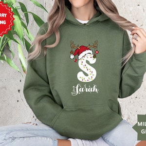 Family Christmas Name Shirt, Monogrammed Family Christmas Shirt, Personalized Christmas Family T-Shirt, Custom Christmas Shirt With Name