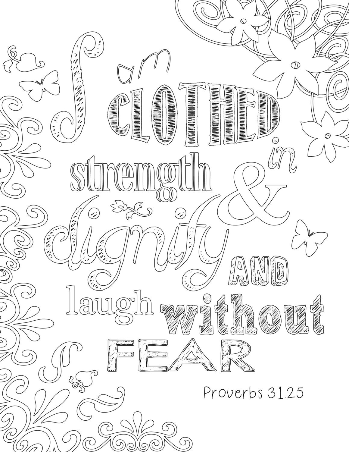 Proverbs 31 Coloring Page - Etsy