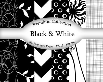 Premium Black & White Digital Paper Download